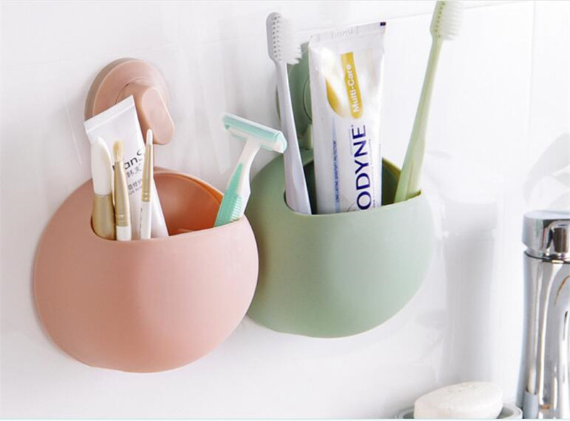 ĩ Ȧ  ֹ ĩ   Ȧ  ĵ ??ũ Ȩ ǰ  Ʈ/Toothbrush Holder Bathroom Kitchen Family Toothbrush Suction Cups Holder Wall Stand Hook Home Supplie